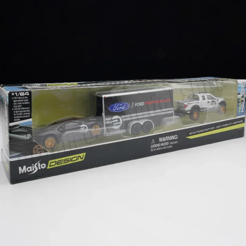 Maisto 1/64 Ford F150 Ford Gt Aanhangwagen Chevrolet Pick-Up Subaru Brz Aanhangwagen Legering Gegoten Automodel Speelgoed Verzamelbaar Vakantiegeschenk