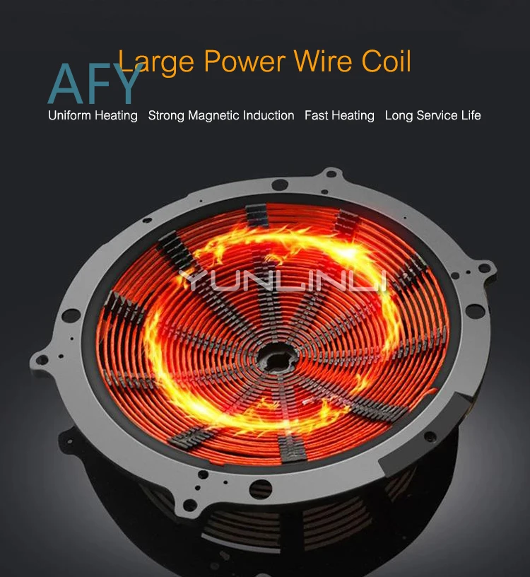 Commercial Induction Cooker for 6000W High Power Electric Hob Surface for Canteen Hotel Kitchen Cookware Concave Induction
