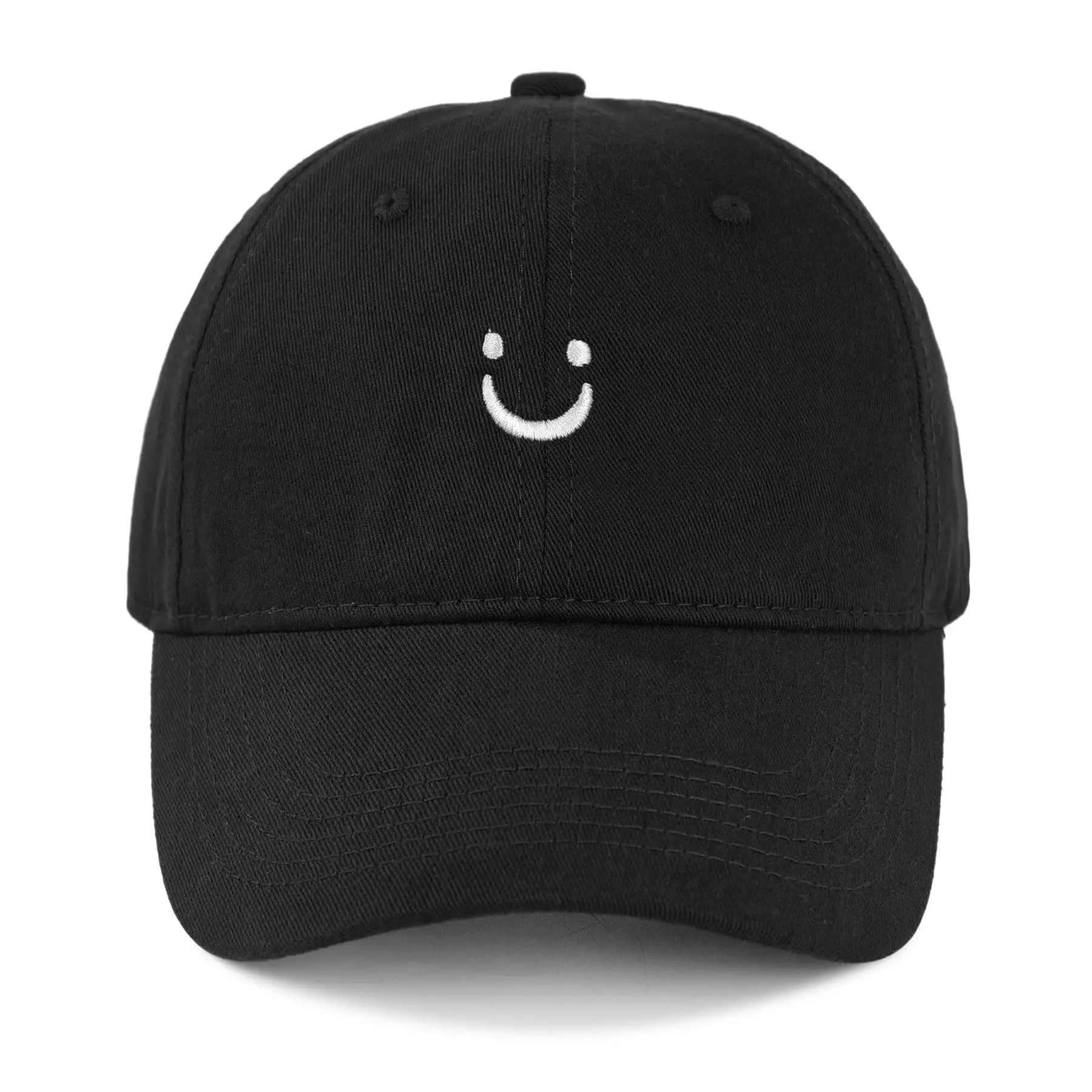 Smile Baseball Caps Embroider Smiling Face Hat happy Lovers hats trucker hat Mom hat Dad hat adjustable