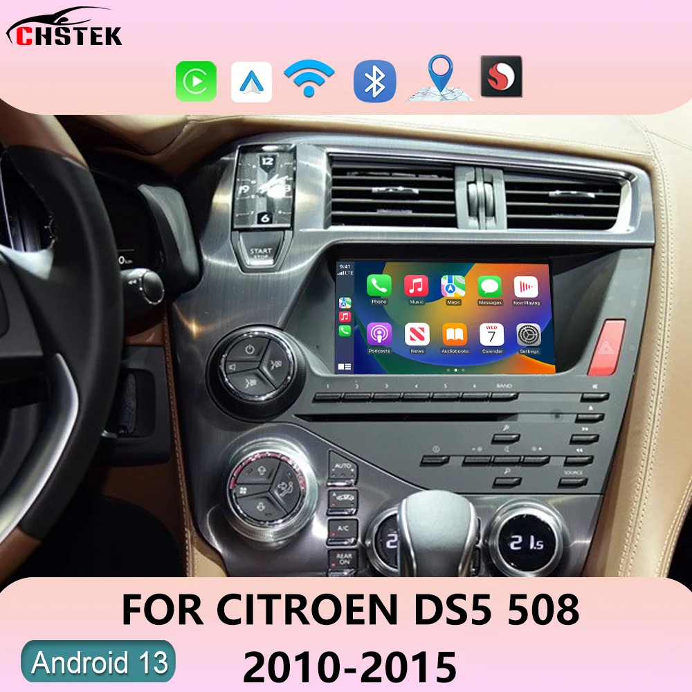 CHSTEK Radio Samochodowe Z Androidem 14 For Porsche Cayenne 955 957 9PA 2002-2010 Navigation WIFI BT5.0 4G RDS Multimedia Player
