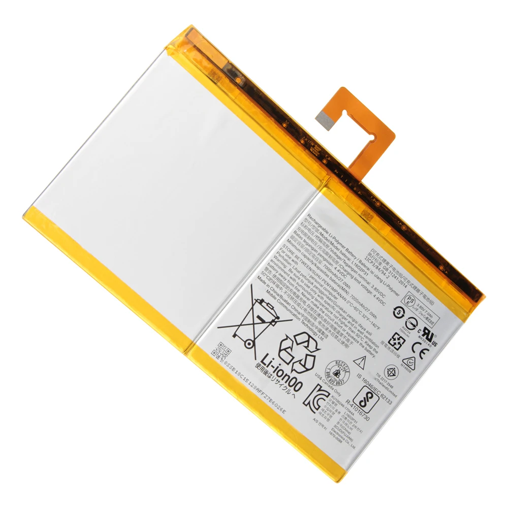 Replacement Battery L16D2P31 For Lenovo Tab 4 Tab4 PLUS TB-X704F TB2-X30M TB-X304F New Spare Battery Batteries 7000mAh