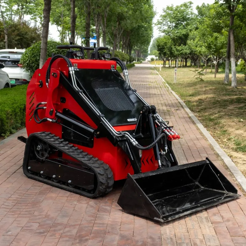 Cheap skid steer loader durable and convenient small 23 hp crawler mini skid steer loader skid steer loader with 3 pumps