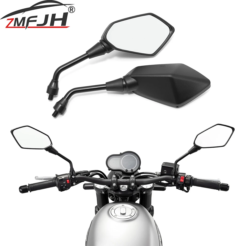 

1 Pair Motorcycle HandleBar Mirror M10 Back Side Mirror Handle Rearview Mirrors For Scooter E-Bike Motocycle Accessories