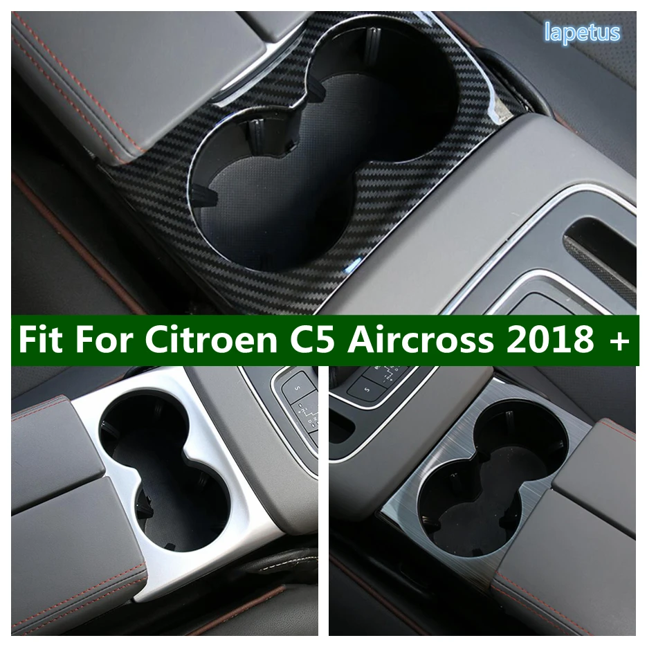 

Front Central Control Water Cup Bottle Holder Decor Panel Cover Trim Fit For Citroen C5 Aircross 2018 - 2024 Car Accessories