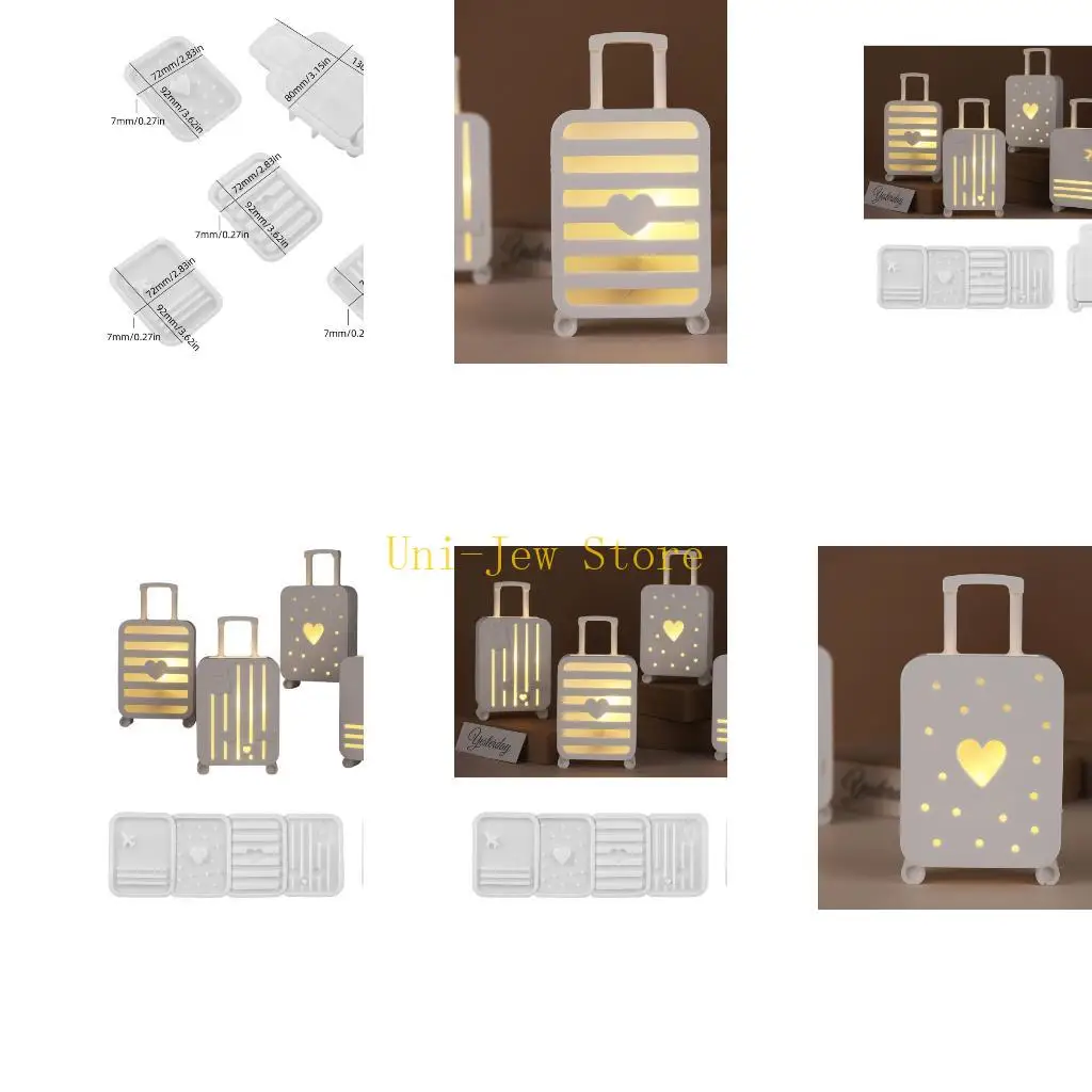 

40GB Silicone Crafting Molds Suitcase Mirror Resin Plaster Cement Art Supplies