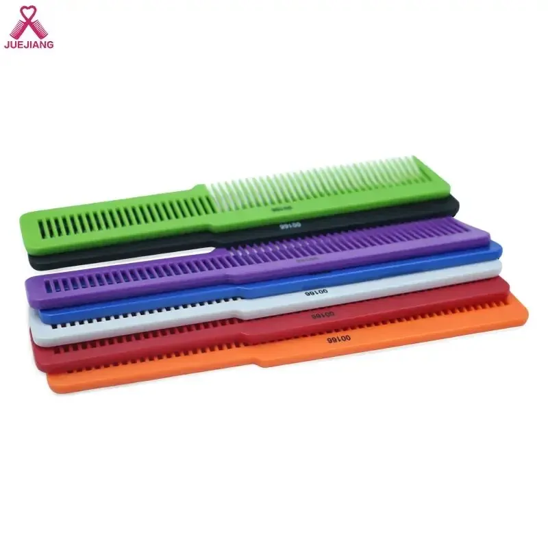 Wholesale Colorful Plastic Detangling Anti-Static Cutting Comb Carbon Fiber Hairdressing Combs