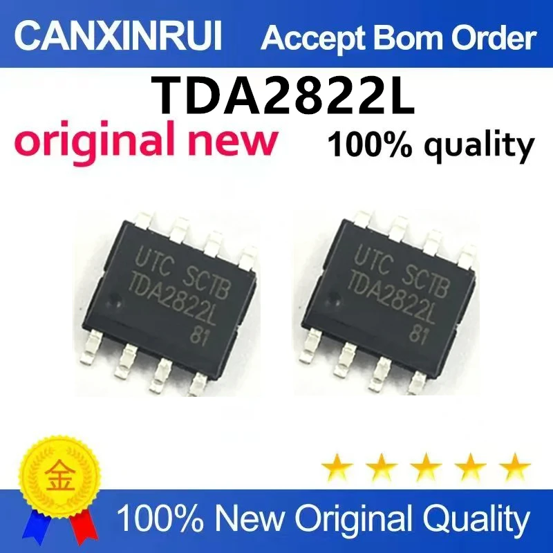 (5pcs-100pcs)Brand new original direct insertion TDA2822L DIP-8 1W dual channel audio amplifier IC chip