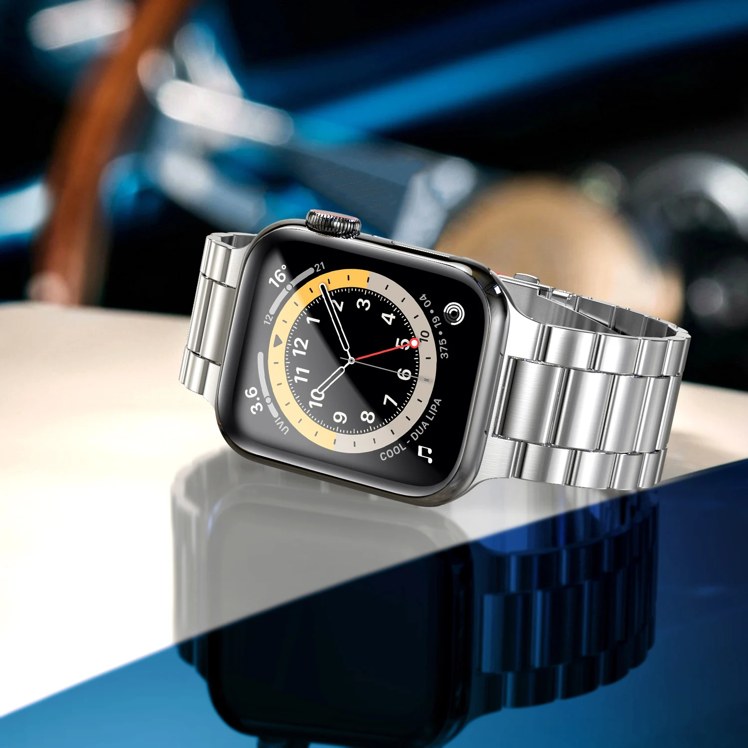 Neues Metallarmband für Apple Watch 12 11 10 46mm 45mm 44mm Edelstahl-Armband IWatch 9 8 7 6 SE 42mm 41mm 40mm 38mm Band – Detail 9