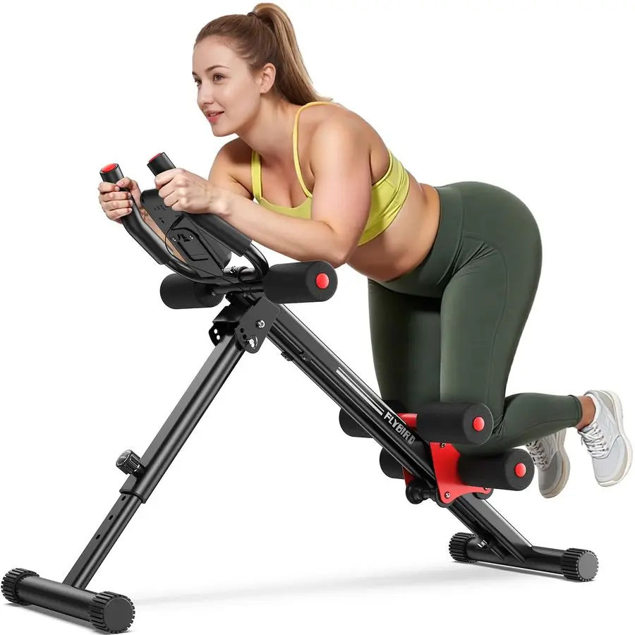 

Ab Workout Equipment, Adjustable Ab Machine Full Body Workout for Home Gym, Strength Training Exercise Equipment for Body Shapi