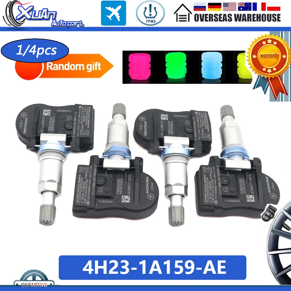 

1/4 шт. новый датчик контроля давления в шинах TPMS для Jaguar XF 2007-12–2015-08 4H231A159AE GX63-1A159-AA 433 МГц