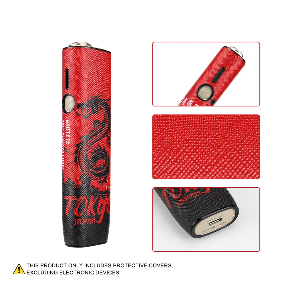 Capa protetora de couro PU é adequada para ILUMA ONE, elegante e conveniente, e protege os acessórios da cigarra eletrônica.