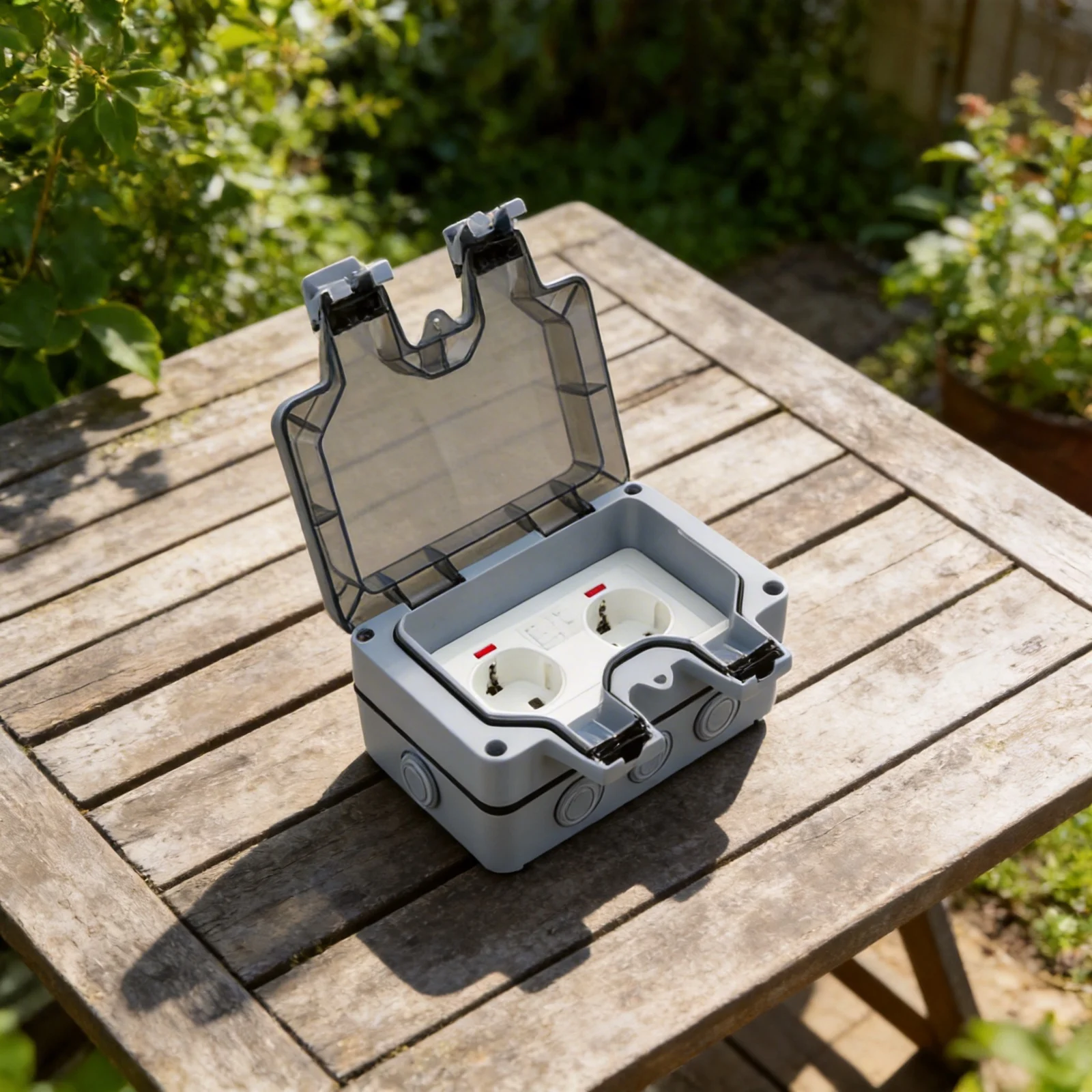EU Type Socket Waterproof Socket Perfect For Wet Areas Tin-Phosphor Bronze Terminals Grounding System For Garden Tools