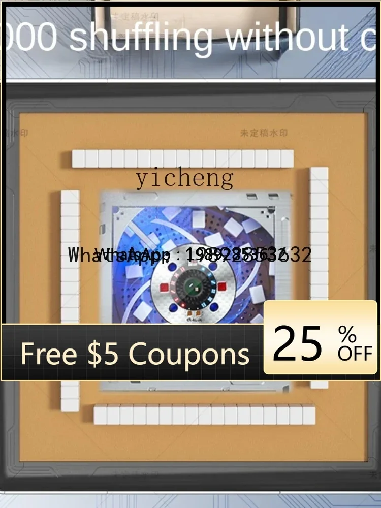 

MZJ Household Smart Bass Dining Table Dual-Use Heating Electric Folding Mahjong Table