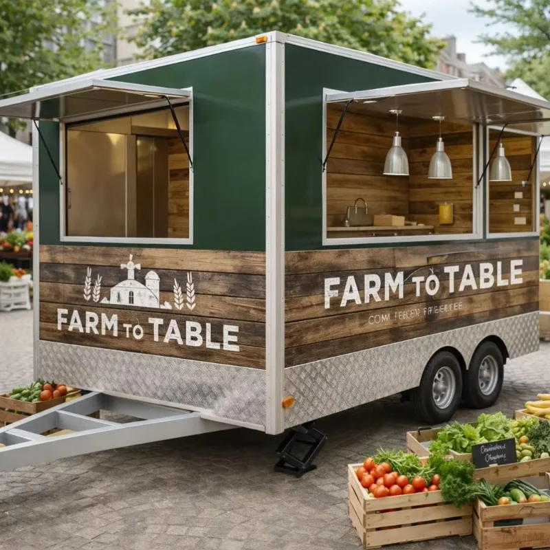 Attractive Chrome Food Trailer Complete Kitchen for Brand Marketing Activities