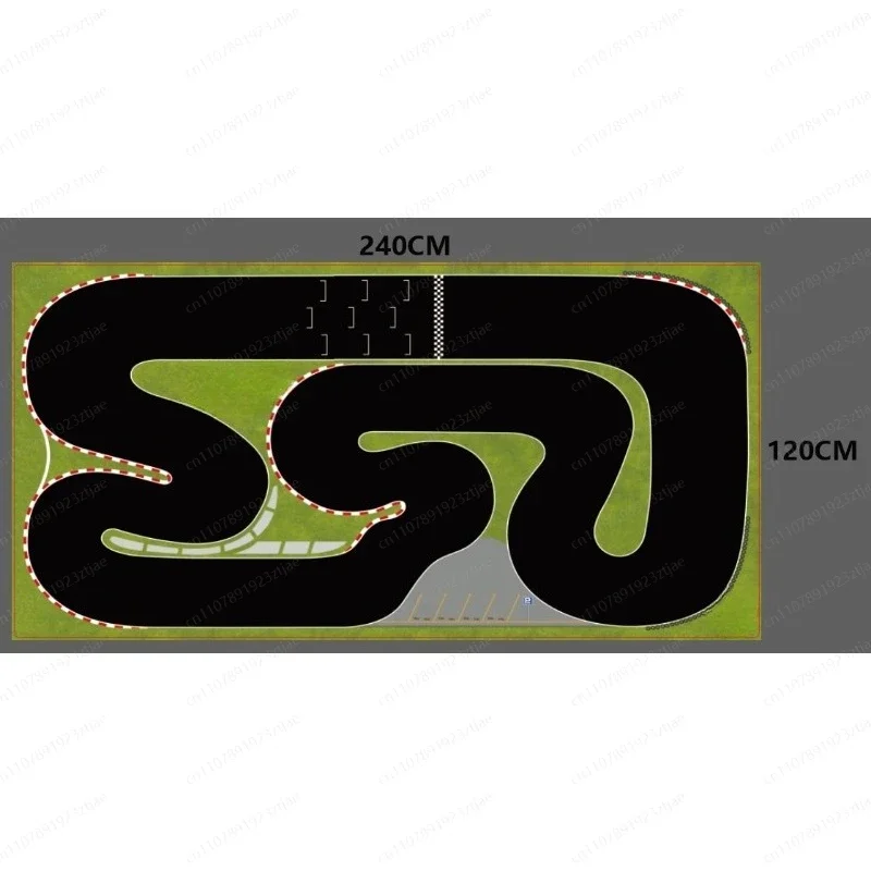 1/76 Mini RC Car, Size Scene Track/Track Pad 1200X800MM