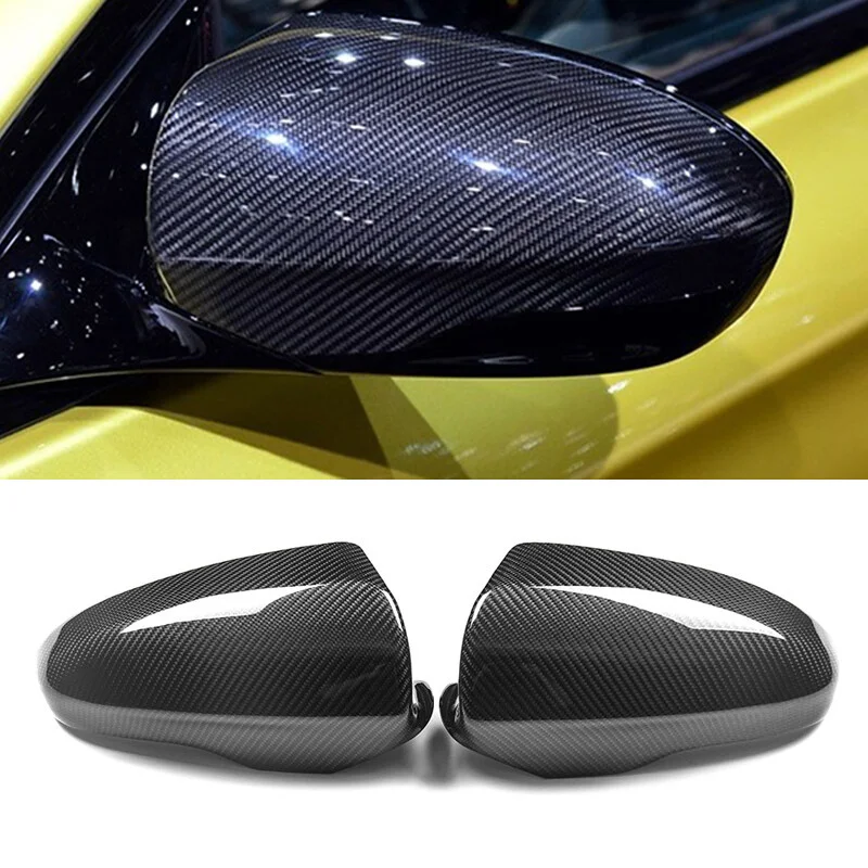 

Накладка на зеркало из настоящего углеродного волокна, 1 пара для BMW F06 F12 F13 M6 2012-2016, накладки на зеркало из настоящего углеродного волокна, 1 пара