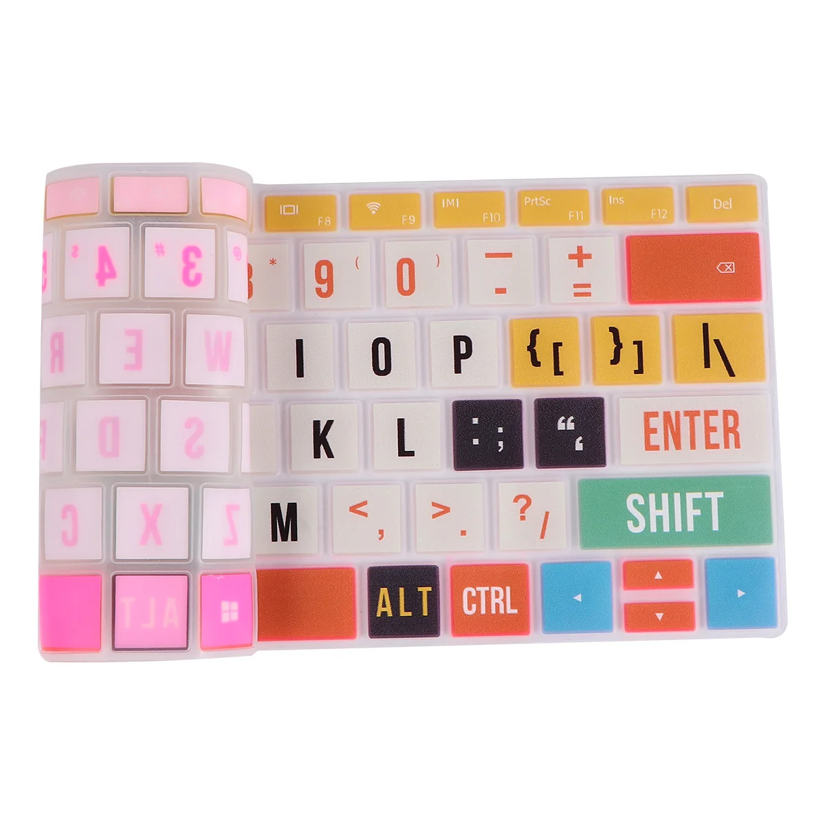 

Colorful Laptop Silicone Keyboard Cover Protective Film Compatible Laptop Dust Spill Resistant Keyboard Membrane