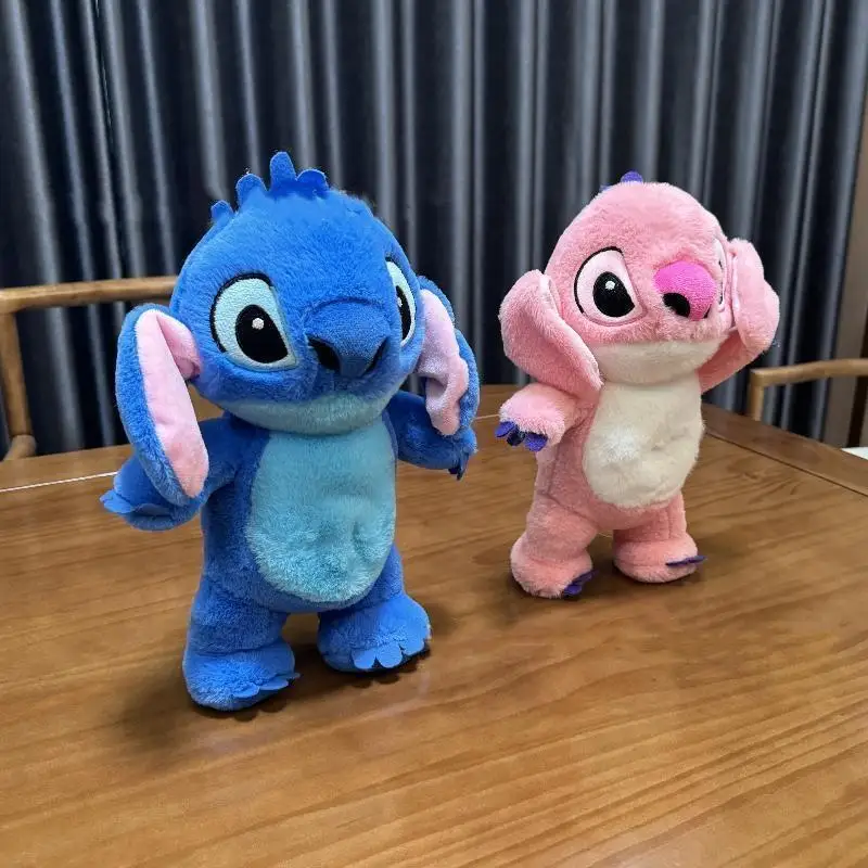 Comforting Stitch Plush Toys Before Bedtime Breathing Glowing Stretchable Child Fun Baby Doll Puzzle Toys Holiday Birthday Gifts