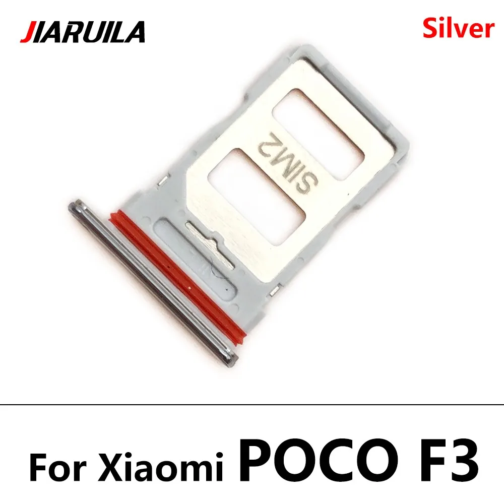 SIM Chip Tray Slot Holder For Xiaomi Poco F3 SIM Card Tray SIM Chip Micro SD Slot Holder With USB Charging Port Flex Cable