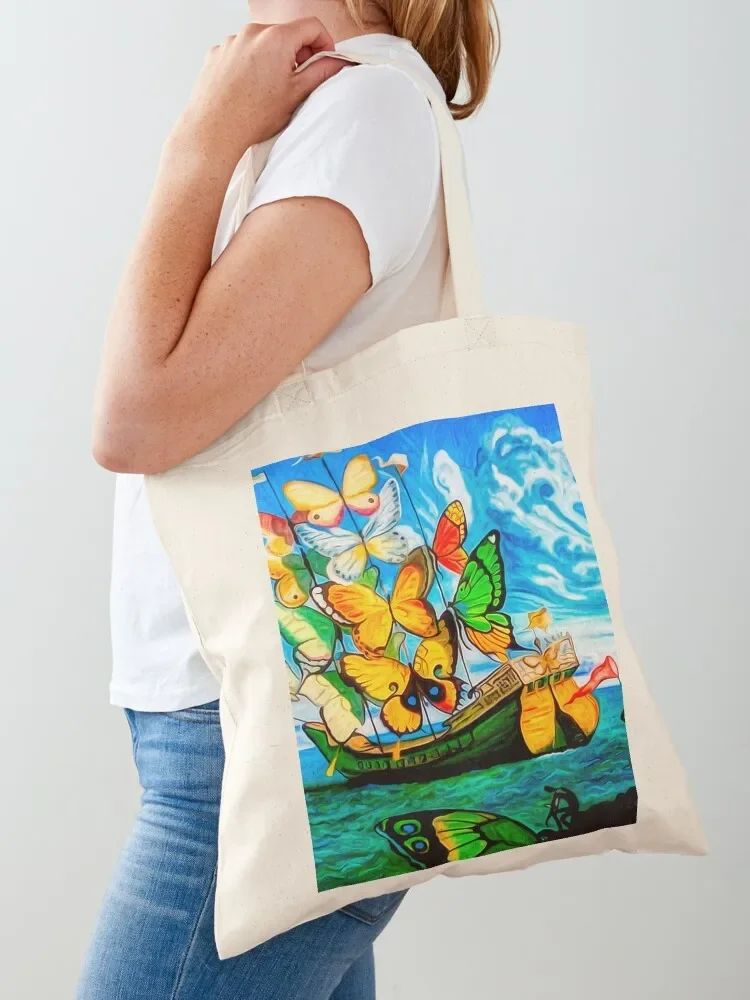

Butterfly Ship : Vintage Dali Abstract Painting Tote Bag Shopping bags hand bags canvas tote Gift bag