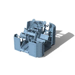 Yao's Studio LY018B 1/144 1/200 1/350 1/400 1/700 Model Upgrade Parts British Navy 2pdr Pompom Gun Elevation Angle With Shield