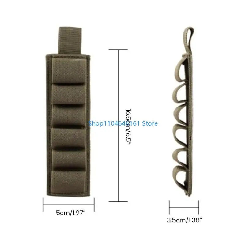 6 Round Shotguns Shell Holder Holder with Adhesive Backing Sticker