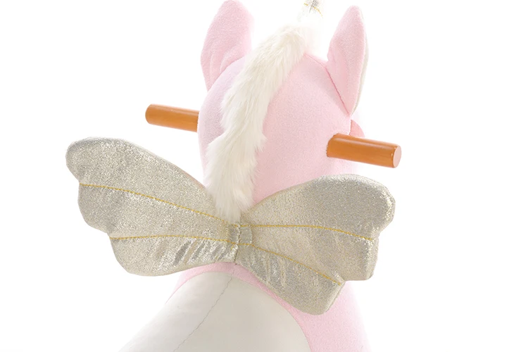 Łóżeczko dziecięce z drewna, zabawki dla dzieci, zwierzątka, miękkie pluszowe zabawki, fotel bujany, zabawka do jeżdżenia, rozmiar 67,5x30x56