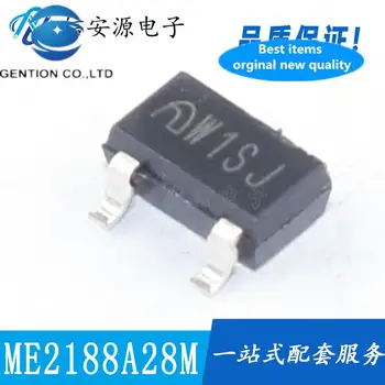 50 pces 100% original novo me2188a28m3g me2188a silkscreen w1 2.8v sot-3- DC-DC impulso ic