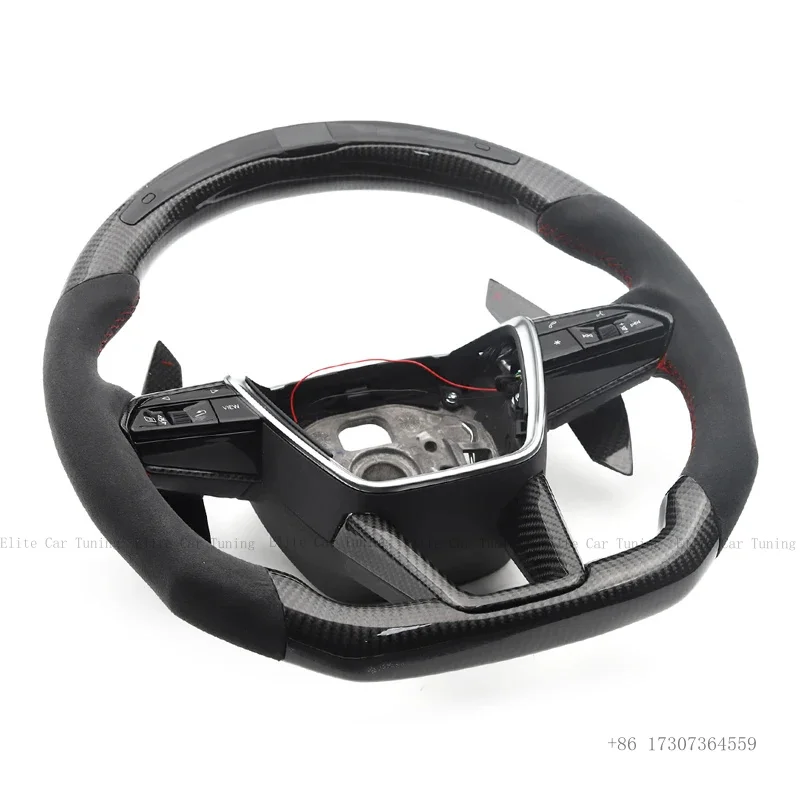 Upgrade LED Car Steering Wheel with Carbon Paddle for Audi A3 A4 A5 A6 A7 A8 S8 Q3 Q5 Q7 S3 S4 S5 S6 S7 TT R8 RS3 RS4