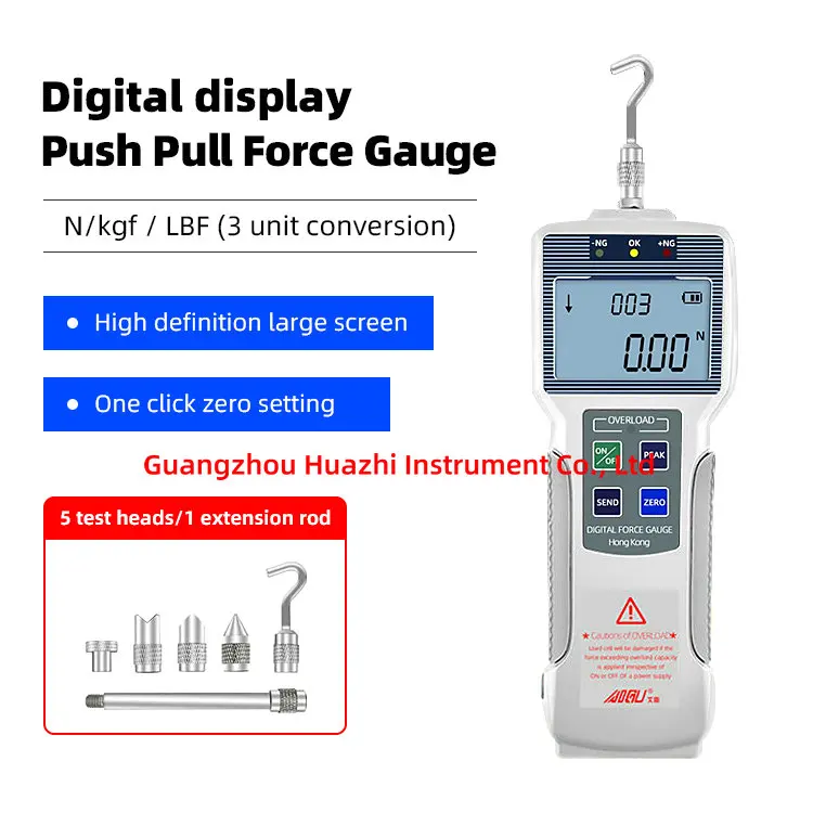 Digital display push-pull force gauge dynamometer ZP-10N~1000N Pushing and pulling force tester