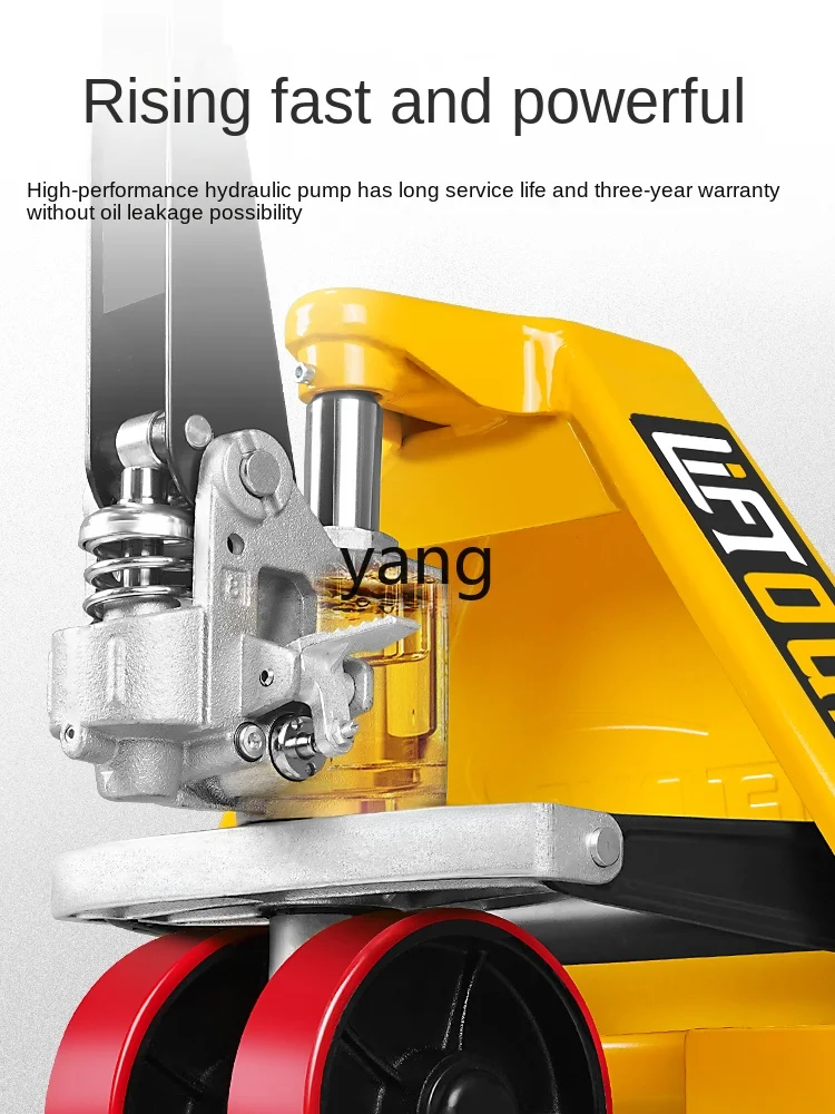 Yhl Manual Hydraulic Truck Truck 3 T Lifting Hand Push Hydraulic Forklift Tray Trailer