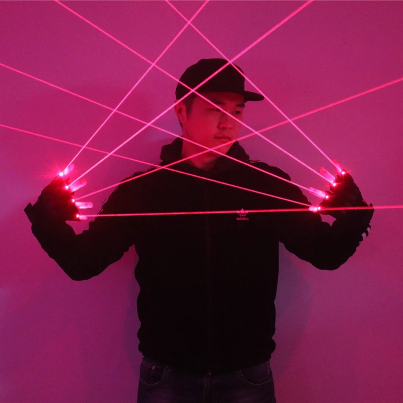 LED Laser Glove Party Bar Stage Performance Luminous Gloves Nightclub Atmosphere Prop Halloween Cosplay Mittens view 5