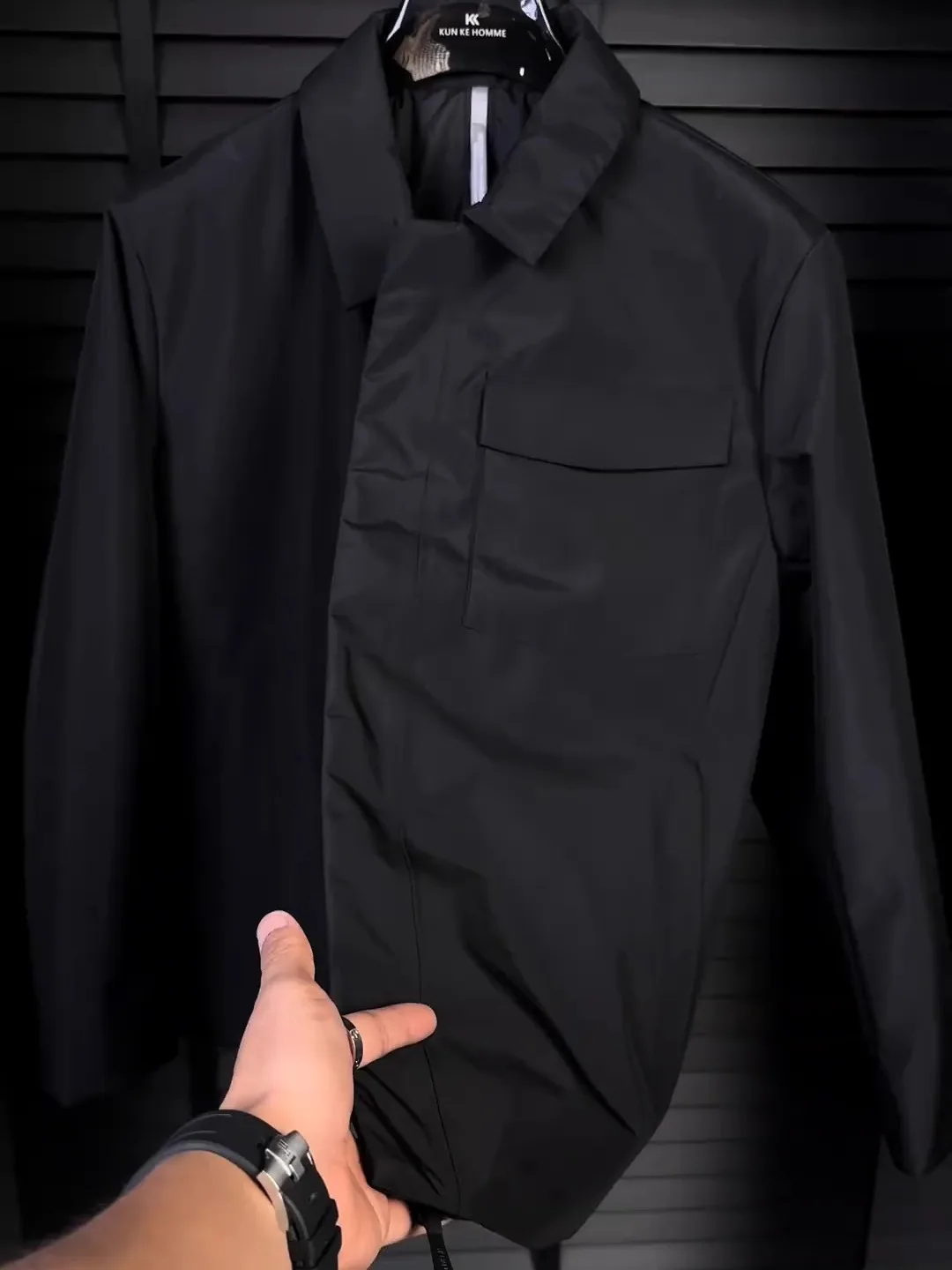 

High Quali Faionable Men's Casual Busin Jaet Collar Coat Autumn Winter New Arrival Versatile Comfortable Stand Fit