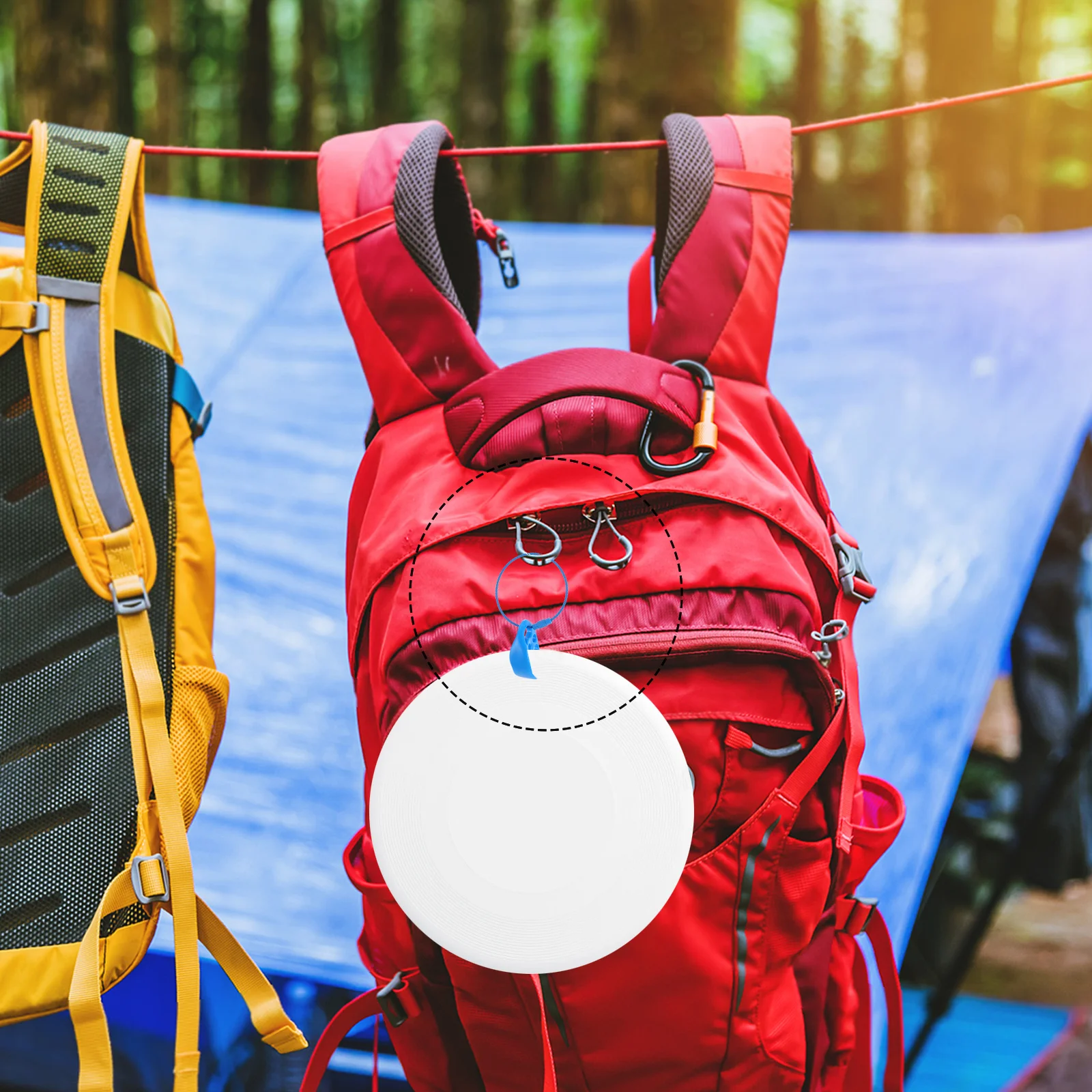 10 pçs braçadeira de disco voador ao ar livre resistente destacável esporte clipe mochila gancho eficiente portátil clipes de suporte de disco para cabides