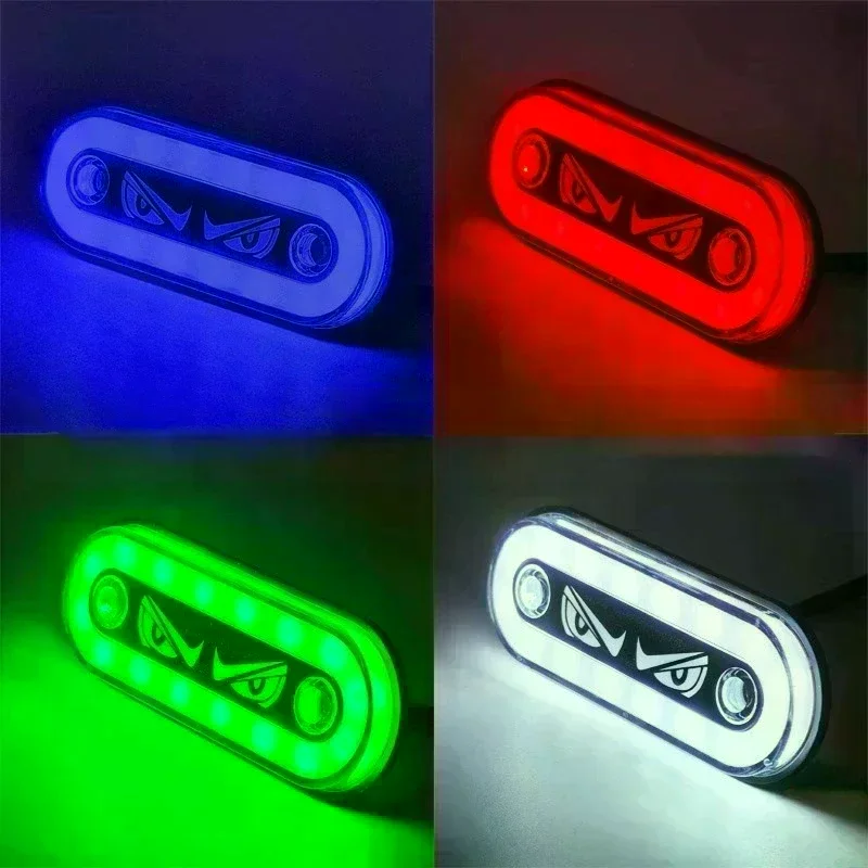 High Visibility 12V/24V LED Side Markers Flashing And Constant Light Modes For Trucks Trailers And Motorcycles