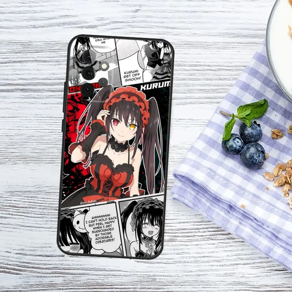 Date a live Tokisaki Kurumi Phone Case For Samsung Galaxy A13,A21s,A22,A31,A32,A52,A53,A71,A80,A91 Soft Black Phone Cover