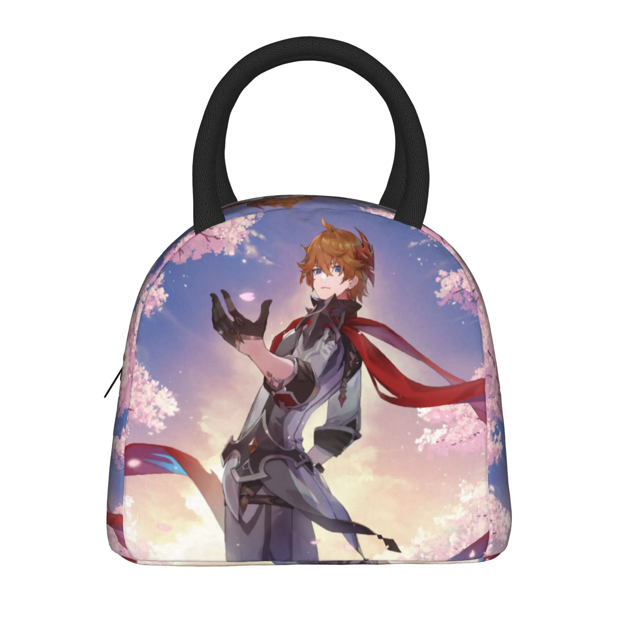 Childe Genshin Impact Tartaglia Thermal Insulated Lunch Bags for Travel  Portable Food Bags Men Women Thermal Cooler Lunch Box