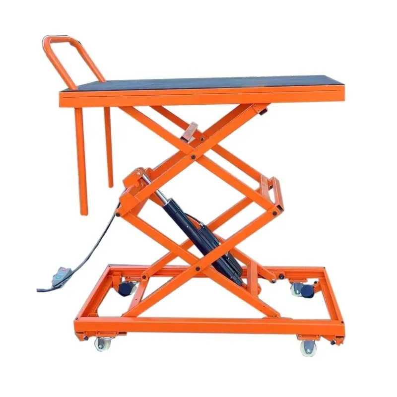 Automatic Electric Lifting Platform Mobile Folding Hydraulic Hoist Machine Load Bearing Trolley For Construction
