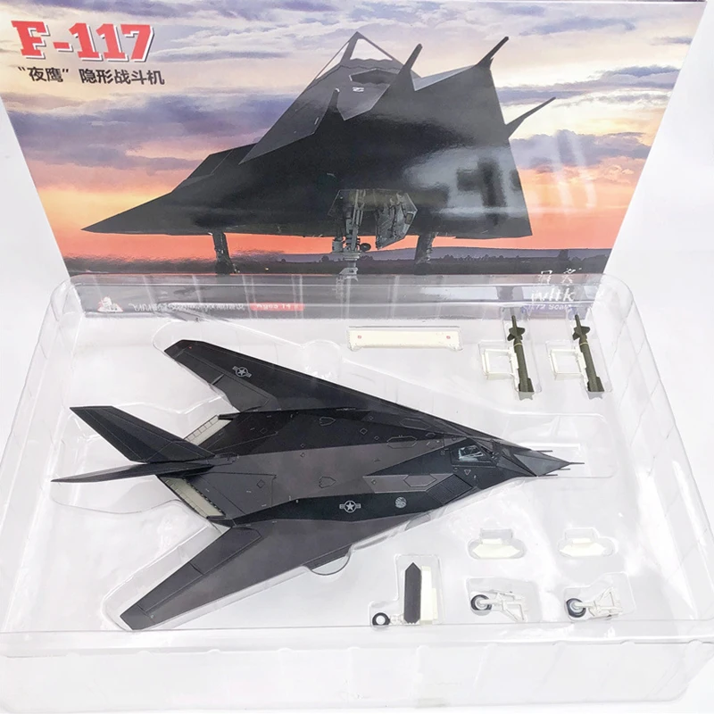 Diecast 1:72 Scale USAF Air Force Skunk F-117A F117 F-117 F117A Fighter Original Finished Alloy Model Toy For Collection