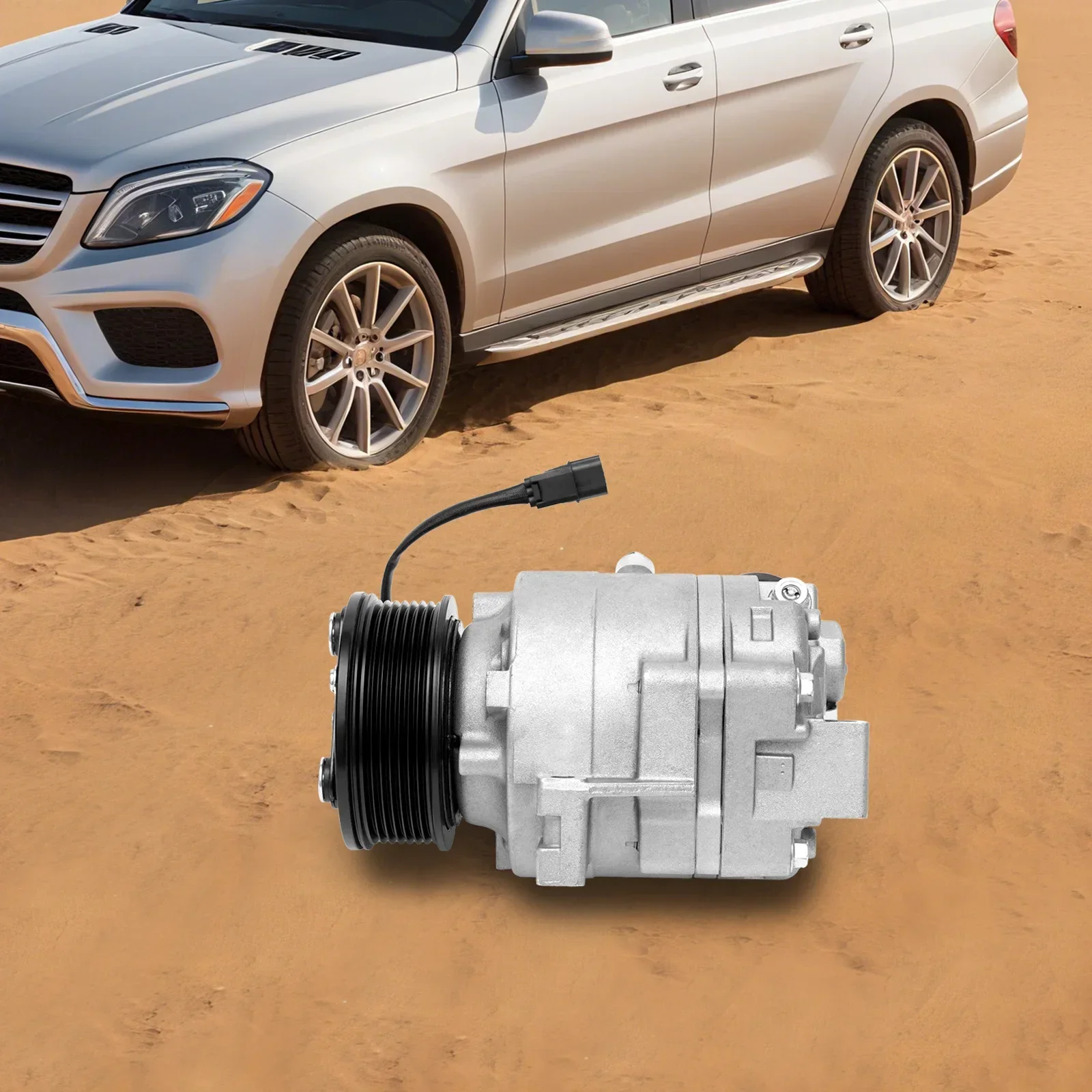 คอมเพรสเซอร์แอร์รถยนต์ 12V สำหรับรถยนต์ฮอนด้า ซีวิค ปี 2006-2011 เครื่องยนต์ 1.8 ลิตร, คอมเพรสเซอร์แอร์ CO 4918AC, คอมเพรสเซอร์แอร์