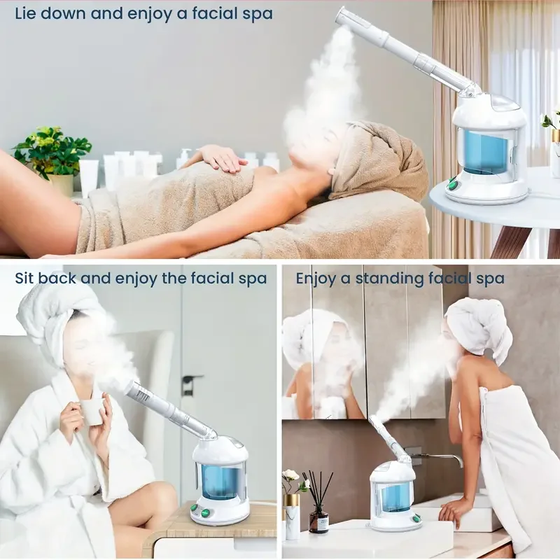 Humidificateur à vapeur pour le visage, sauna facial ionique pour hydratation profonde, outil de soins de la peau hydratant pour salon ou usage domestique, offre spéciale