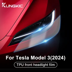 Scheinwerfers chutz folie für Tesla Modell 3 Highland ppf Scheinwerfer Rücklicht Licht Mittel konsole Film Autozubehör