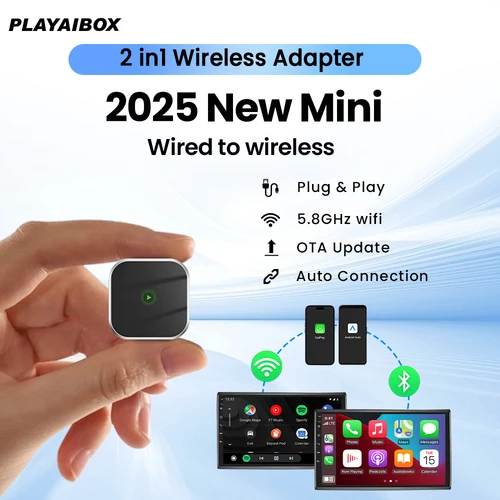 Adaptador inalámbrico CarPlay Android Auto Plug And Play Bluetooth WiFi conexión automática para Kia Audi Volvo Peugeot Opel Renault Jeep