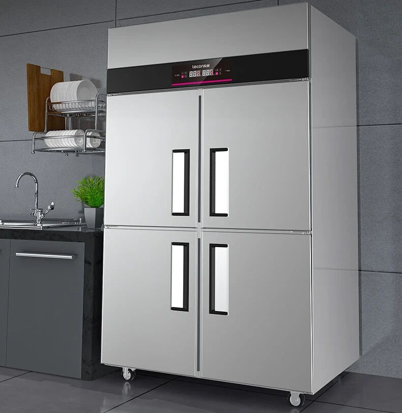 Door refrigerator Commercial freezer Vertical rear kitchen Refrigerated and frozen double temperature project LC-YDG04S