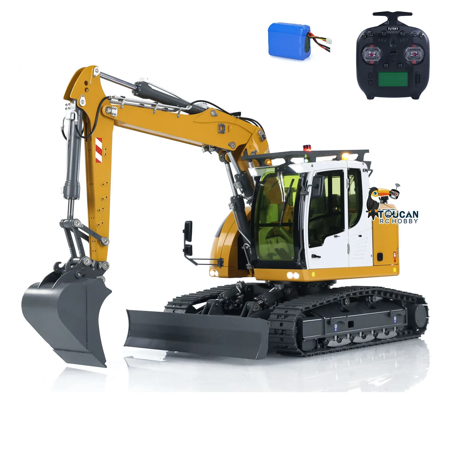 RTR CUT 914 RC Hydraulic Excavator 1/14 Radio Control Digger Model With Sound Light Set 5-ways Valve Construction Trucks RC Toy