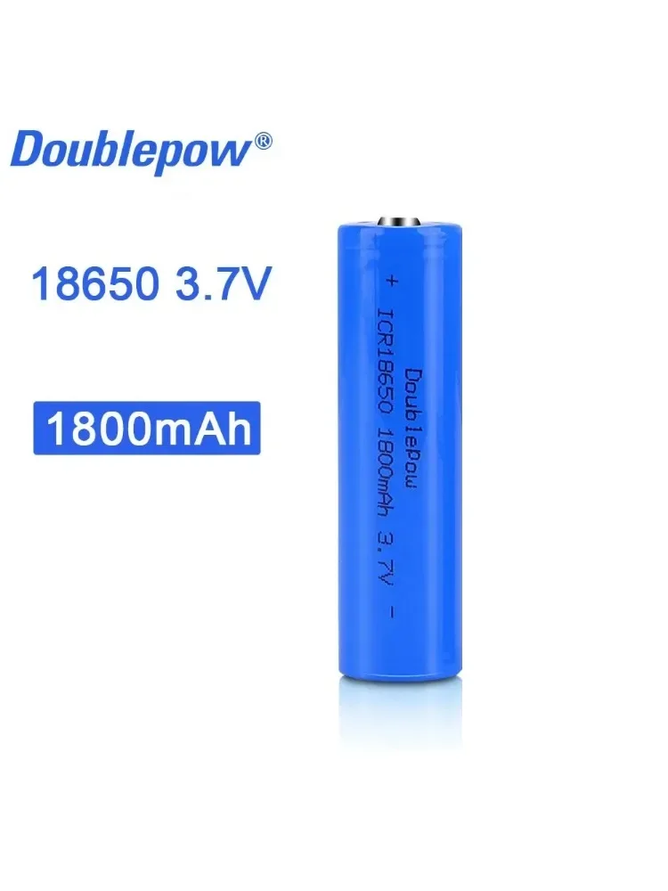 Akumulator litowo-jonowy 18650 1800mAh 3.7V do ponownego ładowania, do latarki, małego wentylatora, zabawki, radia, głośnika Bluetooth, Doublepow, wysoka jakość. — zdjęcie produktu 7