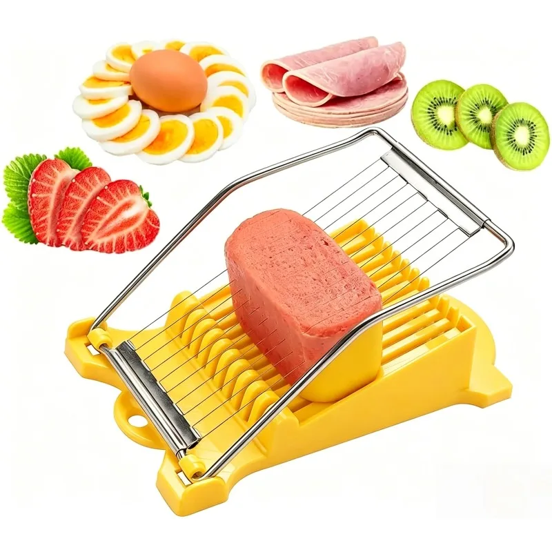 Ham Slicer Stainless Steel Luncheon Meat Cutting Machine Banana Cheese Strawberry Slicer Kitchen Gadgets