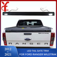 Car LED Truck Trim Tail Gate Cover For Ford Ranger Wildtrak T6 T7 T8 2012 2013 2014 2015 2016 2017 2018 2019 2020 2021