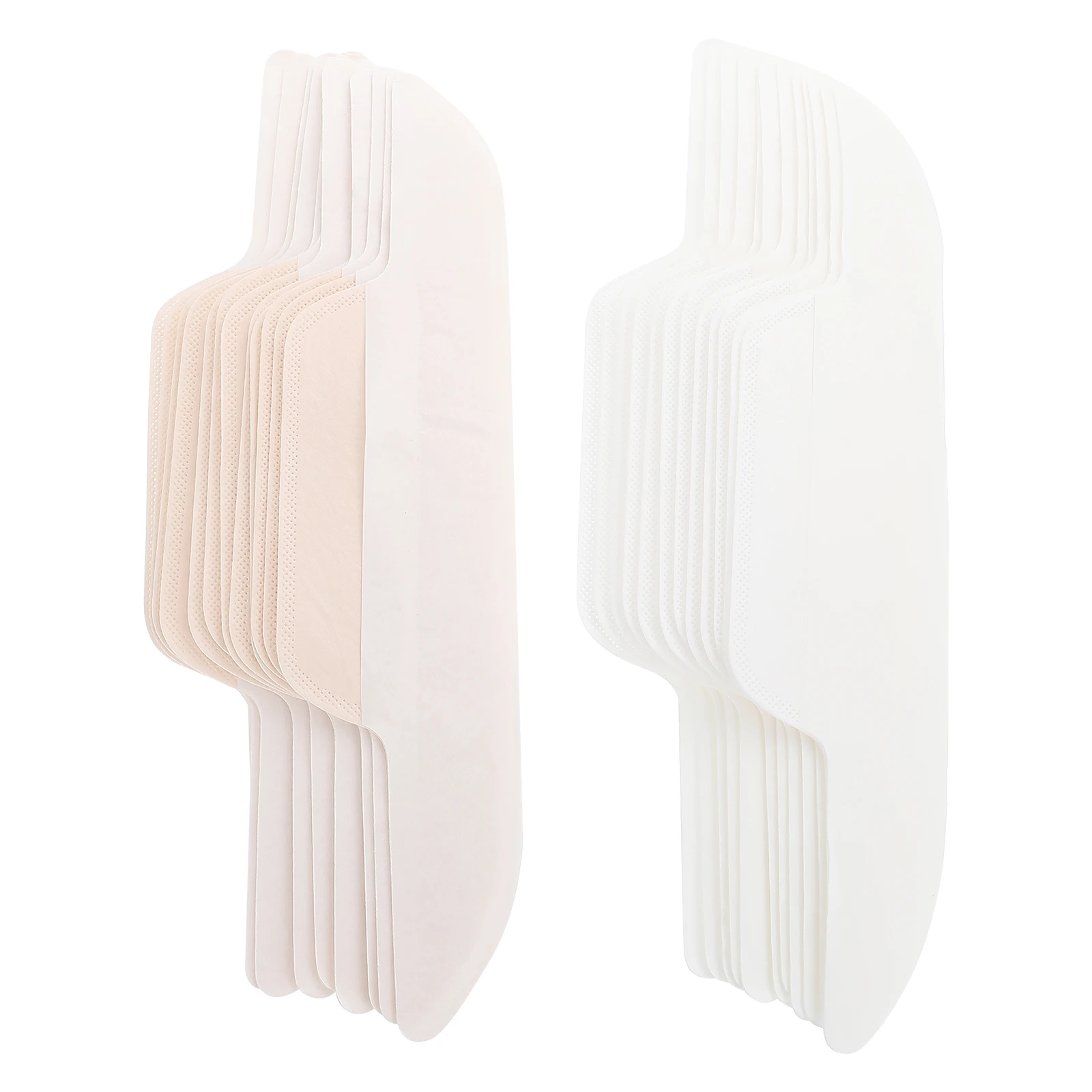 

24pcs Collar Sticker Super Soft Non-woven Fabric Hat Liner Sweat Protector Disposable Curve Shape Neck Pad SafeHelmet