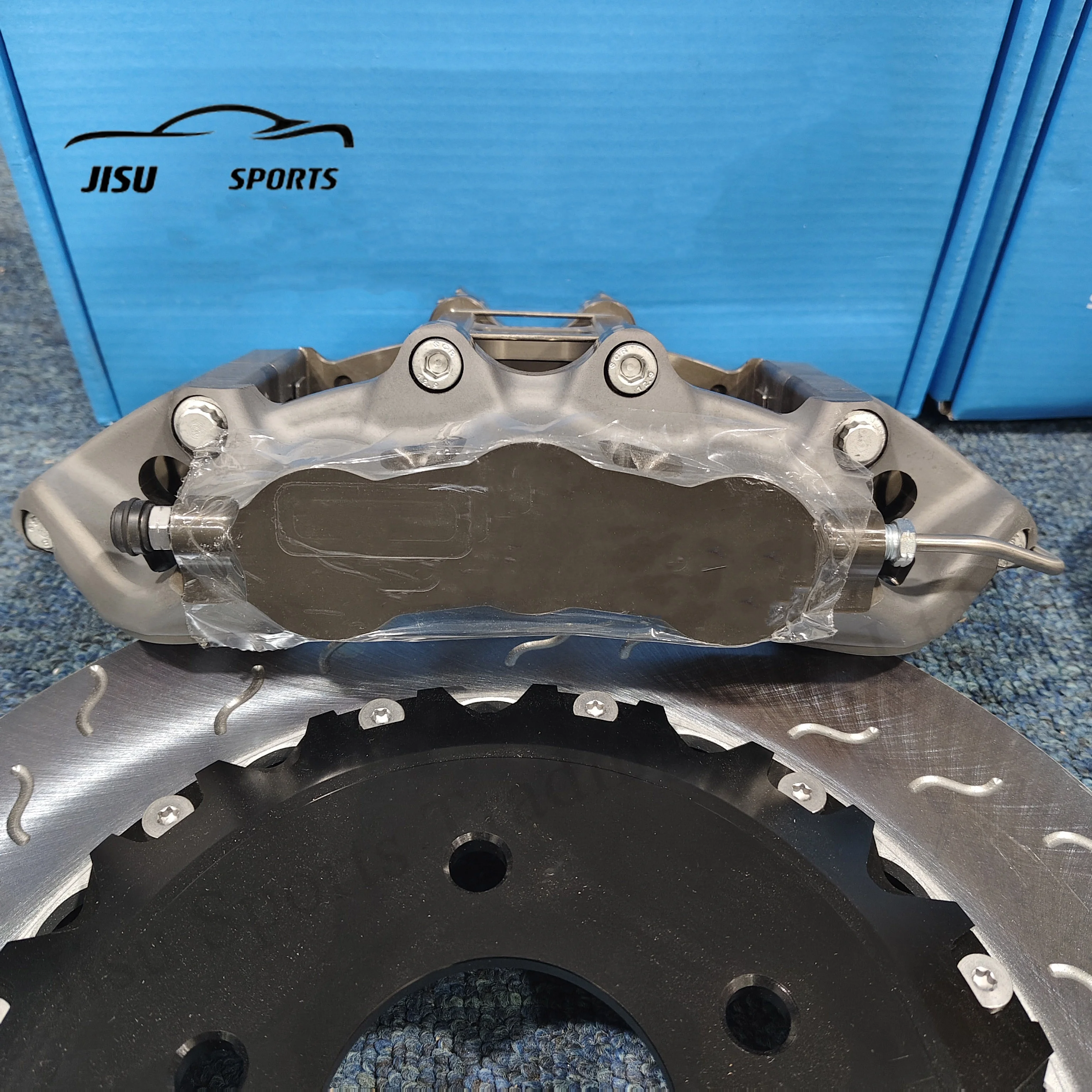 High Efficiency Racing Big Brake Caliper Kit 420mm Carbon Ceramic Rotor Disc 1 Year Warranty for Sports Cars